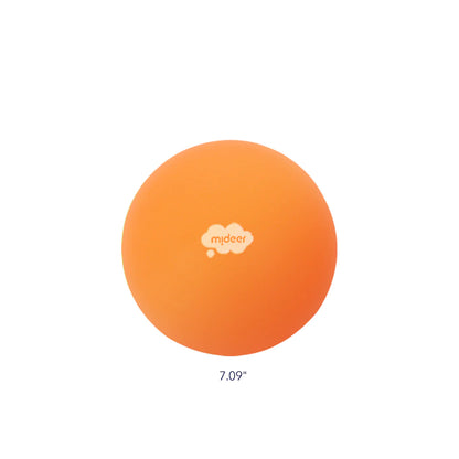 Mideer - Quiet Fluffy Ball - Tropical Orange - Age 3+ | ميدير - كرة هادئة اسفنجية - برتقالي استوائي - العمر 3+