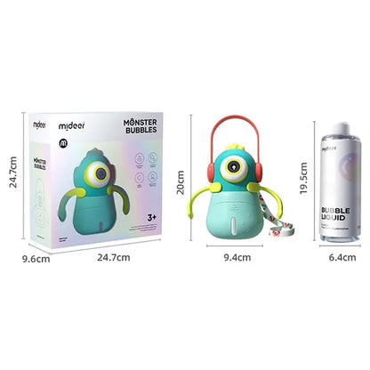 Mideer - Monster Bubbles - Blue - Age 3+ | ميدير - وحش الفقاعات - أزرق - العمر 3+
