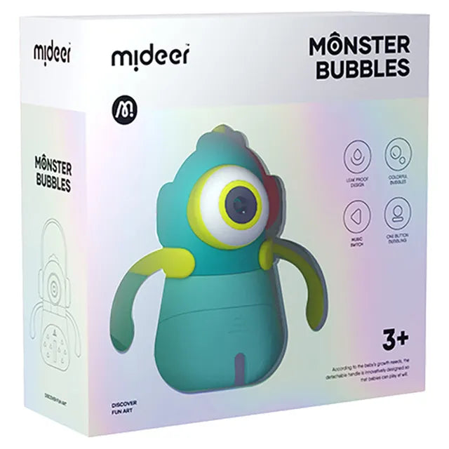 Mideer - Monster Bubbles - Blue - Age 3+ | ميدير - وحش الفقاعات - أزرق - العمر 3+