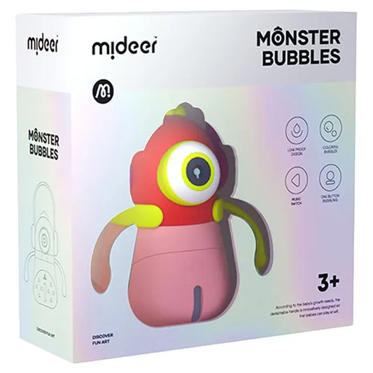 Mideer - Monster Bubbles - Pink - Age 3+ | ميدير - وحش الفقاعات - الوردي - العمر 3+