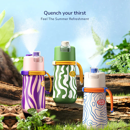 Mideer - Portable Spray Cup - Ocean Green - Age 3+ | ميدير - مطرة الماء البخاخة المحمولة - أخضر - العمر 3+