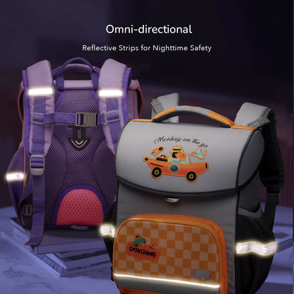 Mideer - Spinecare Kids Backpack - Car Traveling - Age 6-9 | ميدير - حقيبة ظهر سبينكير كيدز - السفر بالسيارة - العمر 6-9