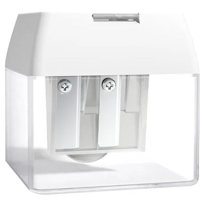 Mideer - Three-hole Pencil Sharpener - Cloud White - Age 3+ | ميدير - براية أقلام رصاص بثلاث فتحات - أبيض - العمر 3+