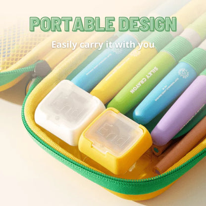 Mideer - Three-hole Pencil Sharpener - Turmeric Yellow - Age 3+ | ميدير - براية أقلام رصاص بثلاث فتحات - أصفر - العمر 3+