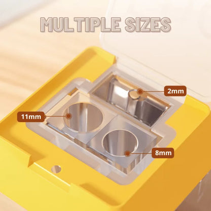 Mideer - Three-hole Pencil Sharpener - Turmeric Yellow - Age 3+ | ميدير - براية أقلام رصاص بثلاث فتحات - أصفر - العمر 3+
