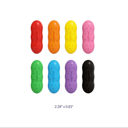 Mideer - Washable Beeswax Pease Crayons - 8 colors - Peas shape - Age 3+ | ميدير - ألوان شمع العسل الناعمة القابلة للغسل - شكل البازلاء - 8 ألوان - العمر 3+