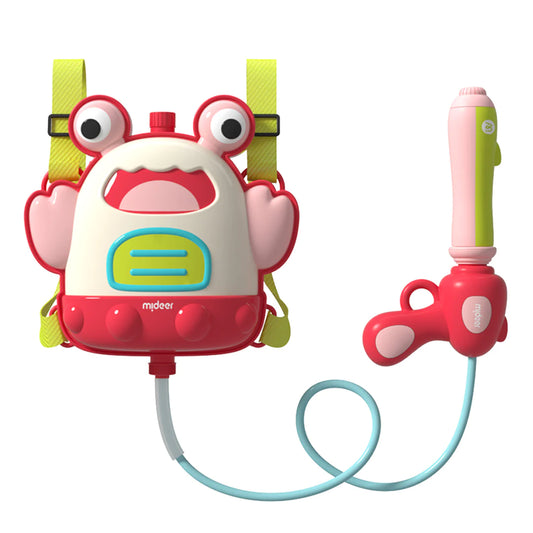 Mideer - Backpack Water Gun - Crab - Age 3+ | ميدير - حقيبة مسدس الماء - السلطعون - العمر 3+