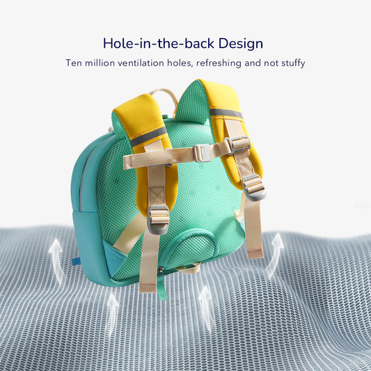 Mideer -Waterproof Kids Backpack- We Are Friends - Blue - Duck - Age 3-6 | ميدير حقيبة ظهر مقاومة للماء - نحن أصدقاء - بطة - لون أزرق- العمر 3-6