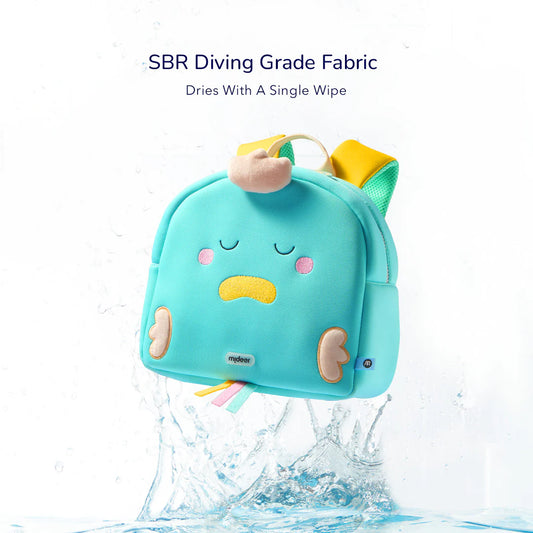Mideer -Waterproof Kids Backpack- We Are Friends - Blue - Duck - Age 3-6 | ميدير حقيبة ظهر مقاومة للماء - نحن أصدقاء - بطة - لون أزرق- العمر 3-6