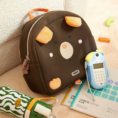Mideer - Kids Backpack - We Are Friends - Bear - Age 3-6 | من ميدير - حقيبة ظهر - شكل دب - لون بني - العمر 3-6