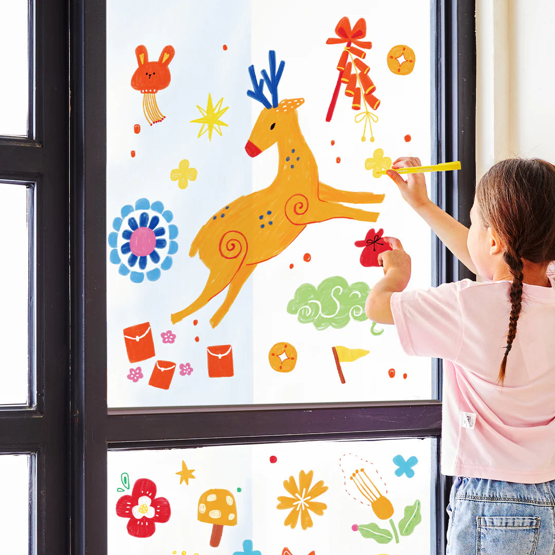 Mideer - Versatile Paint Marker - 10 colors - Age 3+ | ميدير - أقلام التلوين متعددة الاستخدامات - 10 ألوان - العمر 3+