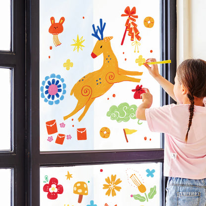 Mideer - Versatile Paint Marker - 10 colors - Age 3+ | ميدير - أقلام التلوين متعددة الاستخدامات - 10 ألوان - العمر 3+