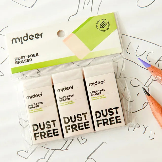 Mideer - Dust Free Eraser - Age 3+ | ميدير - ممحاة بدون آثار - العمر 3+