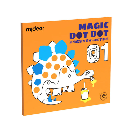Mideer - Magic Dot Dot - Dreamland - Age 2+ | ميدير - كتاب التوصيل والتلوين السحري دوت دوت - بلاد الأحلام - العمر 2+
