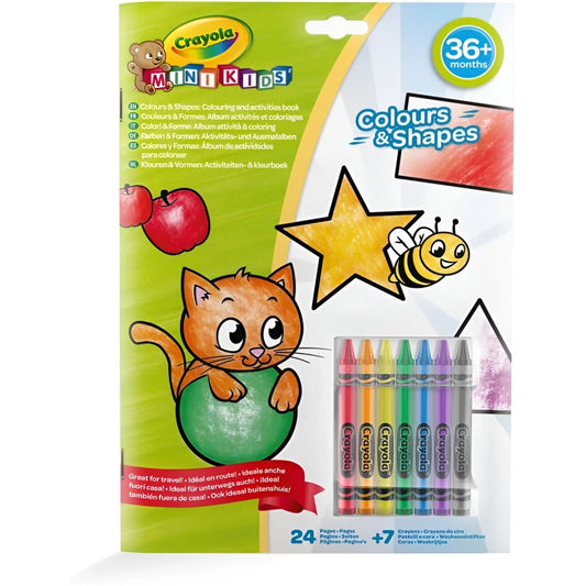CRAYOLA MK Colour&Shape Activity Book with 8 crayons