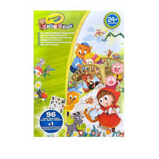 CRAYOLA MK GIANT COLORING BOOK 96P AND STICKERS SHEET, FAIRY TALE
