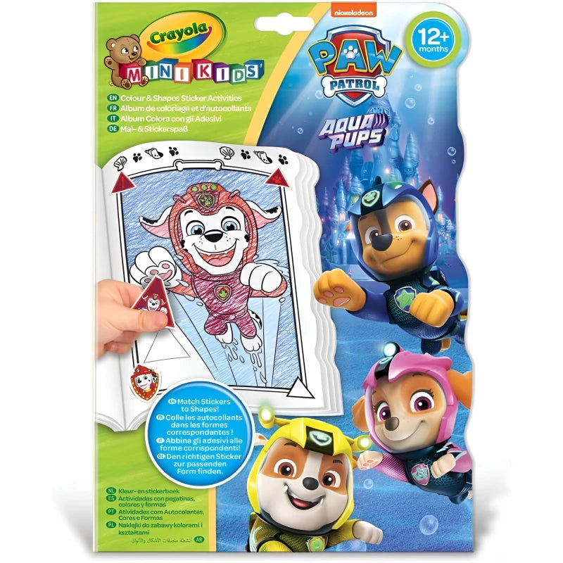 CRAYOLA MK Paw Patrol Colour & Shapes Activity Book