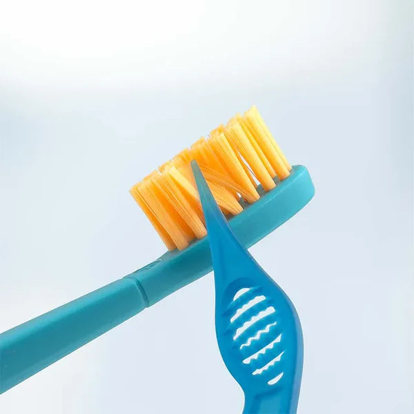 Toothbrush Flp Twigo Kids / Orange & Blue - 2pcs طقم فرشاة أسنان للأطفال Flipper Twigo – برتقالي وأزرق (2 قطعة)