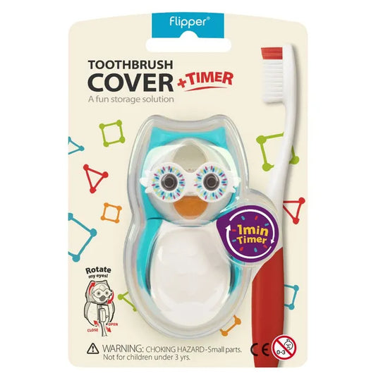Toothbrush Cover Flp Owl / Smarty The World’s First Self-Opening & Closing Toothbrush Cover     أول غطاء فرشاة أسنان ذاتي الفتح والإغلاق في العالمغطاء فرشاة أسنان للأطفال على شكل بومة ذكية وأنيقة