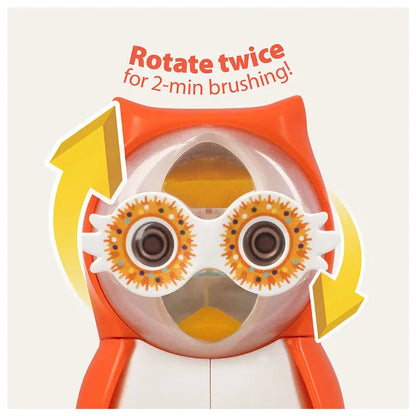 Toothbrush Cover Flp Owl / Hearty The World’s First Self-Opening & Closing Toothbrush Cover  غطاء فرشاة أسنان للأطفال على شكل بومة بألوان حيوية ومرحة أول غطاء فرشاة أسنان ذاتي الفتح والإغلاق في العالم