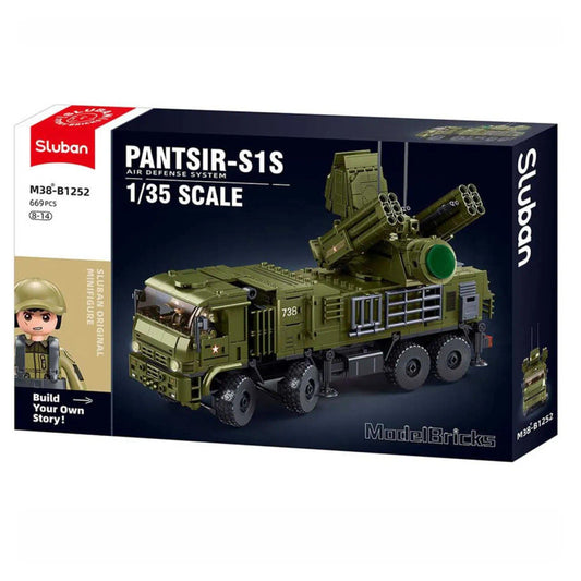 sluban ModelBricks Pantsir-S1S Self-Propelled ADS – 659 Pieces