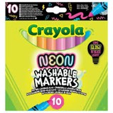 Neon range  10ct BL markers أقلام تلوين نيون من Crayola – 10 ألوان فلوريسنت قابلة للغسل