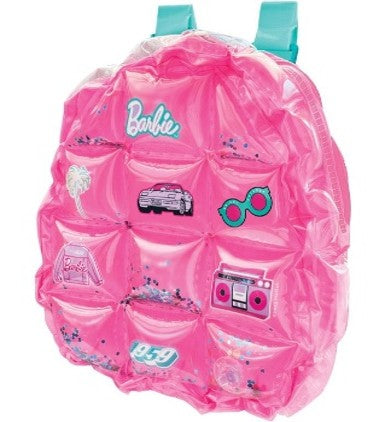 BARBIE BUBBLE BACKPACK PK4 باربي حقيبة ظهر بابل للأطفال تصميم شفاف عبوة 4 قطع