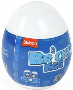 Sluban - Bricks Egg - Space 12 Types - Age 6+ سلسلة الفضاء، 12 نوعًا، لعبة تركيب للأطفال 6 سنوات فما فوق