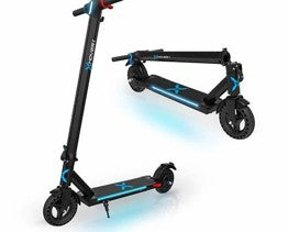 سكوتر كهربائي Hover-1 Edge أسود مع ضوء LED أمامي وسماعة بلوتوث – سرعة قصوى 15 ميل/ساعة ومدى يصل إلى 6 أميال Hover-1 Edge Black Electric Scooter with LED Headlight & Bluetooth Speaker – 15 MPH Max Speed, 6 Miles Range, UL 2272 Certified