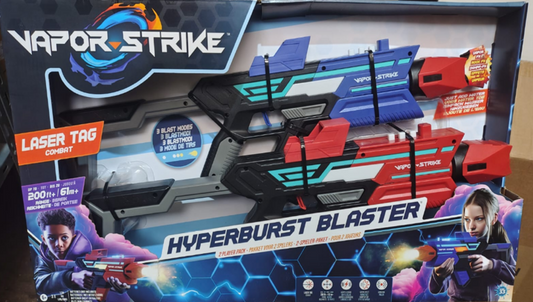 VAPOR SHARPSHOOTER DUO لعبة بندقية مائية للأطفال، إطلاق مزدوج