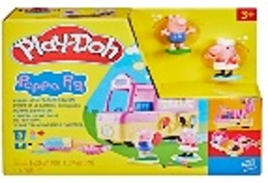 Play Doh  PEPPAS ICE CREAM PLAYSET Fun Pretend Play Dessert Shop Toy for Kids لعبة بيبا بيغ آيس كريم – متجر حلويات تمثيلي ممتع للأطفال