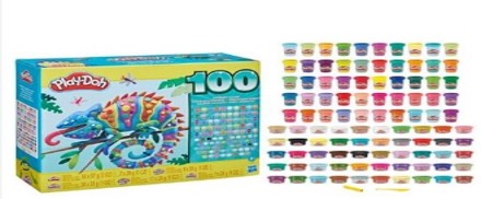 Play Doh WOW 100 COMPOUND VARIETY Peppa Pig WOW 100 Compound Variety Playset – Kids Creative Modeling Fun Setلعبة بيبا بيغ WOW 100 مجموعة تشكيل متنوعة – لعب إبداعي للأطفال