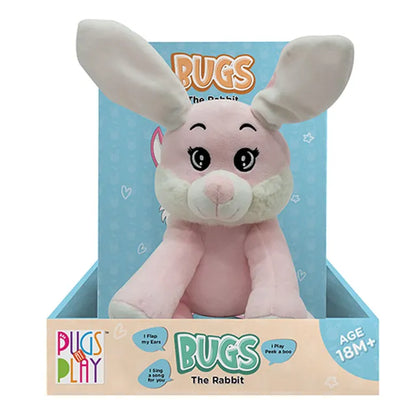 PUGS AT PLAY - PEEK A BOO BUGS 10IN لعبة الارنب المحشو