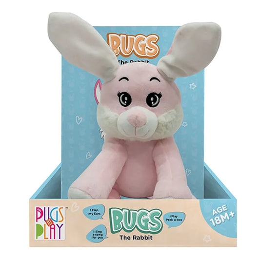PUGS AT PLAY - PEEK A BOO BUGS 10IN لعبة الارنب المحشو