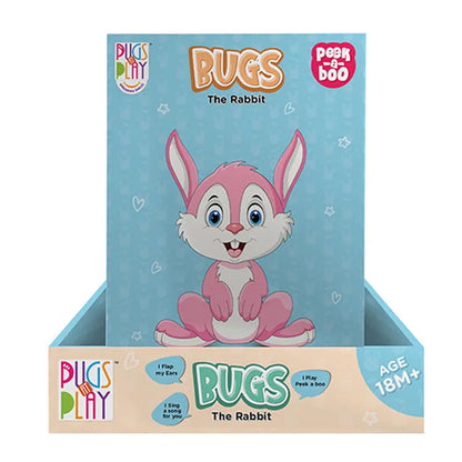 PUGS AT PLAY - PEEK A BOO BUGS 10IN لعبة الارنب المحشو