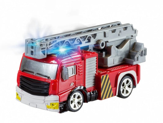 RC MINI FIRE TRUK IN CAN RECHARGABLE شاحنة إطفاء RC صغيرة قابلة للشحن داخل علبة