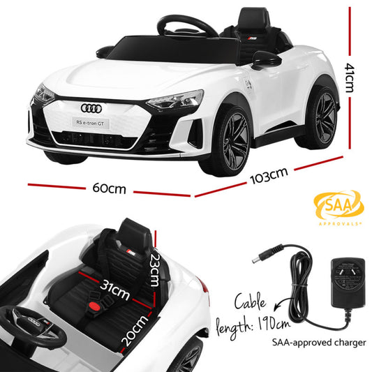 Audi RS e-tron GT Licensed R/C Ride on Car- 12V7AH*1 battery- 390#*4 motors | سيارة أودي RS e-tron GT كهربائية – تحكم عن بعد 2.4 جيجا هرتز – بطارية 12 فولت 7 أمبير – 4 محركات 390#