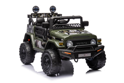 Toyota FJ Cruiser Licensed R/C Ride on Car -12V4.5AH*1battery- 4motors | سيارة كهربائية للأطفال بترخيص تويوتا FJ كروزر وتعمل بالتحكم عن بعد - بطارية 12 فولت 4.5 أمبير ×1 - 4 محركات