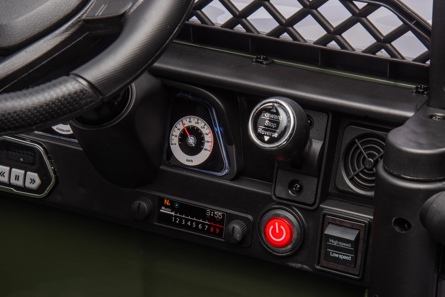 Toyota FJ Cruiser Licensed R/C Ride on Car -12V4.5AH*1battery- 4motors | سيارة كهربائية للأطفال بترخيص تويوتا FJ كروزر وتعمل بالتحكم عن بعد - بطارية 12 فولت 4.5 أمبير ×1 - 4 محركات