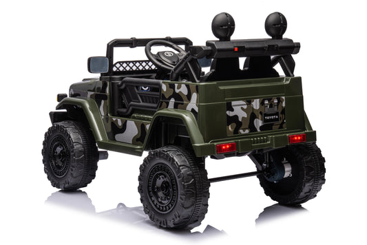 Toyota FJ Cruiser Licensed R/C Ride on Car -12V4.5AH*1battery- 4motors | سيارة كهربائية للأطفال بترخيص تويوتا FJ كروزر وتعمل بالتحكم عن بعد - بطارية 12 فولت 4.5 أمبير ×1 - 4 محركات