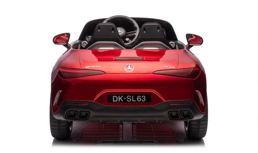 DK-SL63 Mercedes Benz SL63 R/C Ride on Car- 12V14AH*1 battery 35W*4 motors 2.4G RC | دي كيه - إس إل63 مرسيدس بنز SL63 سيارة كهربائية للأطفال تعمل بالتحكم عن بعد - بطارية 12 فولت 14 أمبير ×1، محركات 35 واط ×4، جهاز تحكم عن بعد بتردد 2.4 جيجاهرتز.