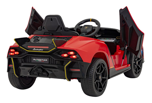 Lamborghini Autentica Licensed R/C Ride on Car- 12V7AH*1 battery- 390#*4 motors | سيارة لامبورغيني أوثينتيكا الكهربائية للأطفال – تعمل بالتحكم عن بُعد – بطارية 12V7AH×1 – مزوّدة بـ 4 محركات 390#