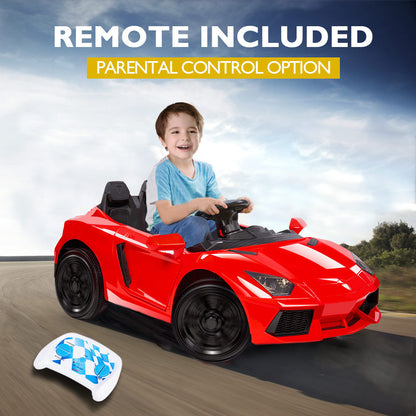 Lamborghini Autentica Licensed R/C Ride on Car- 12V7AH*1 battery- 390#*4 motors | سيارة لامبورغيني أوثينتيكا الكهربائية للأطفال – تعمل بالتحكم عن بُعد – بطارية 12V7AH×1 – مزوّدة بـ 4 محركات 390#