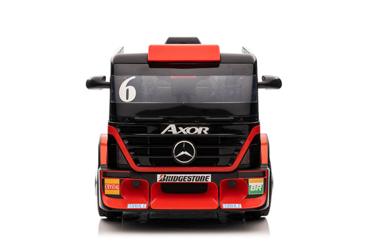 Mercedes Benz Axor Licensed Truck R/C Ride on Car-12V7AH*1battery- 550#(12000)*2 motors | شاحنة مرسيدس بنز Axor كهربائية مرخصة – قيادة بالتحكم عن بُعد – بطارية 12 فولت 7 أمبير – محركان قويان 550# (12000)