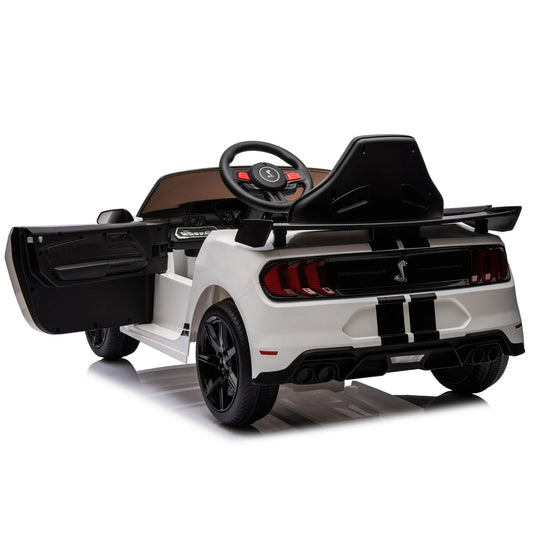 Ford Mustang Shelby GT500 Licensed R/C Ride on Car- 12V7AH*1battery- 550#*2 motors | سيارة فورد موستانج شيلبي GT500 كهربائية مرخصة – تحكم عن بُعد 2.4 جيجا هرتز – بطارية 12 فولت 7 أمبير – محركان 550#