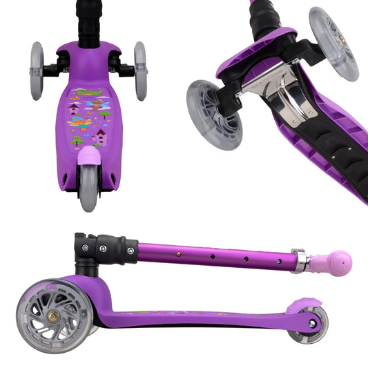 Boldcube - Teeny Fold Scooter - Fairytale Lilac - Age 3-8 | بولدكيوب - سكوتر صغير - فيري تيل ليلَك - العمر 3-8