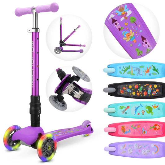 Boldcube - Teeny Fold Scooter - Fairytale Lilac - Age 3-8 | بولدكيوب - سكوتر صغير - فيري تيل ليلَك - العمر 3-8