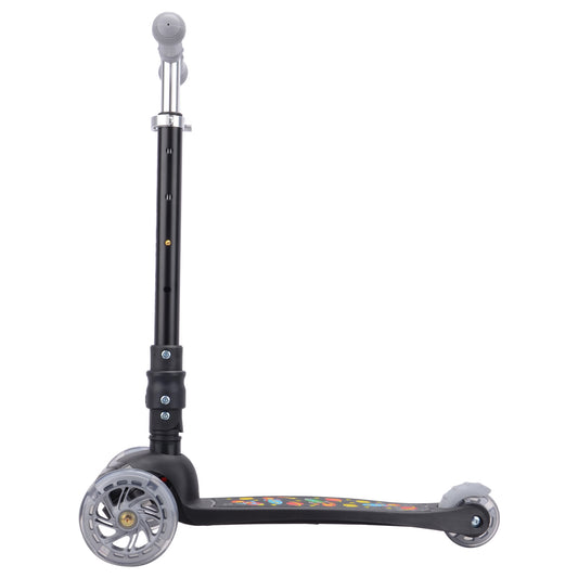 Bold Cube - Three Wheel Scooter Teeny - Rocket Black - Age 3-8 | بولدكيوب - سكوتر صغير - ثلاث عجلات - فضاء أسود - العمر 3-8