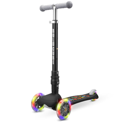 Bold Cube - Three Wheel Scooter Teeny - Rocket Black - Age 3-8 | بولدكيوب - سكوتر صغير - ثلاث عجلات - فضاء أسود - العمر 3-8