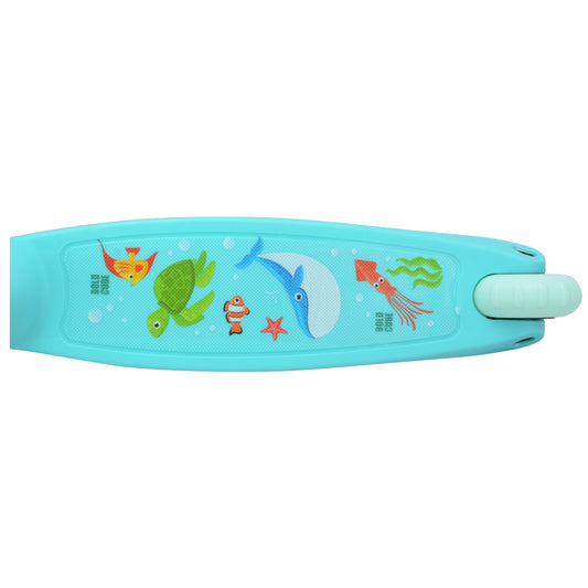 Bold Cube - Three Wheel Scooter Teeny - Ocean Aqua - Age 3-8 | بولدكيوب - سكوتر صغير - ثلاث عجلات - محيط أزرق - العمر 3-8